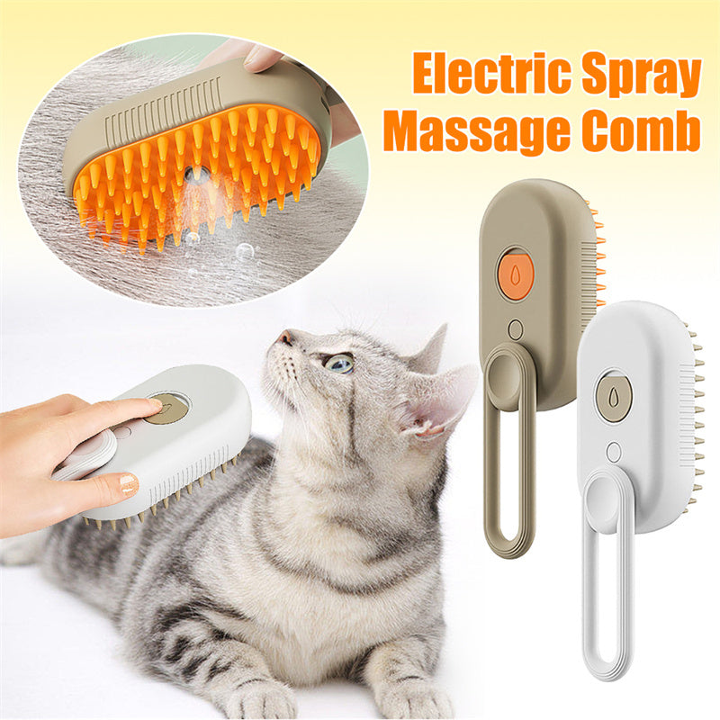 3-in-1 Steamy Pet Grooming Brush