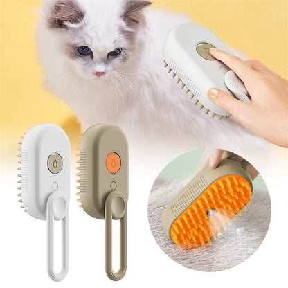 3-in-1 Steamy Pet Grooming Brush