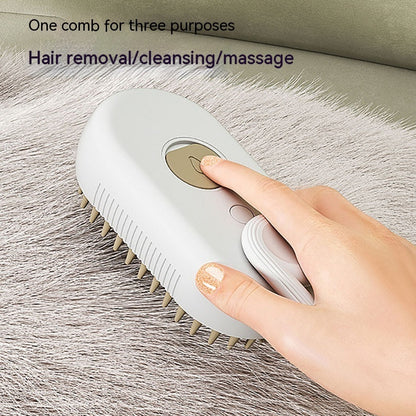 3-in-1 Steamy Pet Grooming Brush